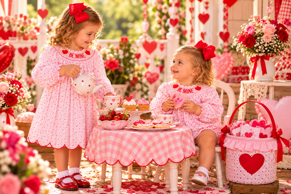 PRE-ORDER: Girls Smocked Be Mine Dress (ETA January)