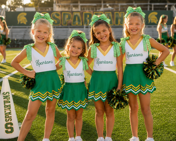 PRE-ORDER: Girls Spartan Cheer Dress (ETA Early August)