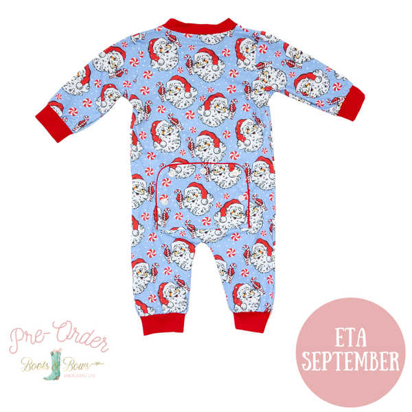 PRE-ORDER: Baby Jolly Santa Zip-up Pajamas (ETA September)