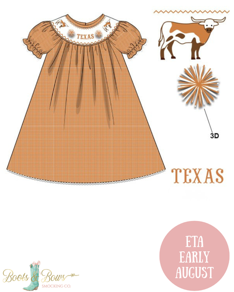 PRE-ORDER: Officially Licensed UT Austin Texas Cheer Dress (ETA Early August)