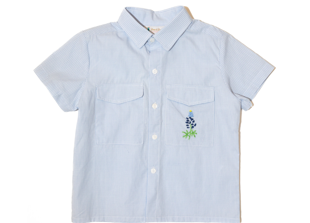 Boys Bluebonnet Fishing Shirt