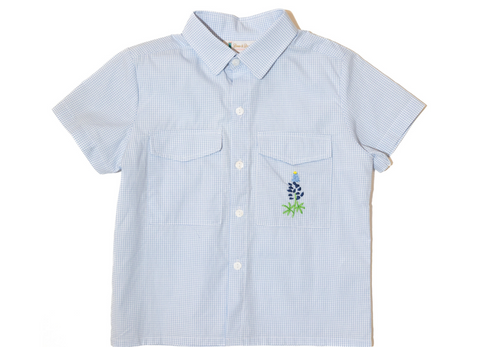 Boys Bluebonnet Fishing Shirt