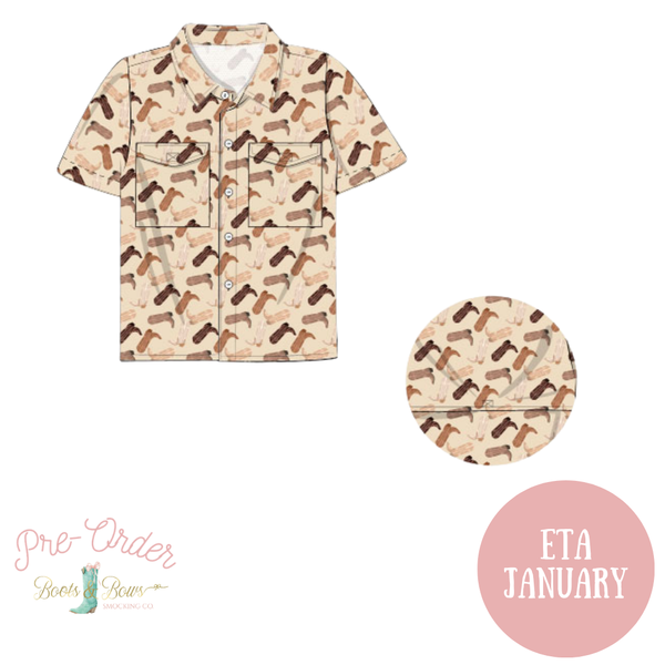 PRE-ORDER: Boys Boot Scootin' Fishing Shirt (ETA January)