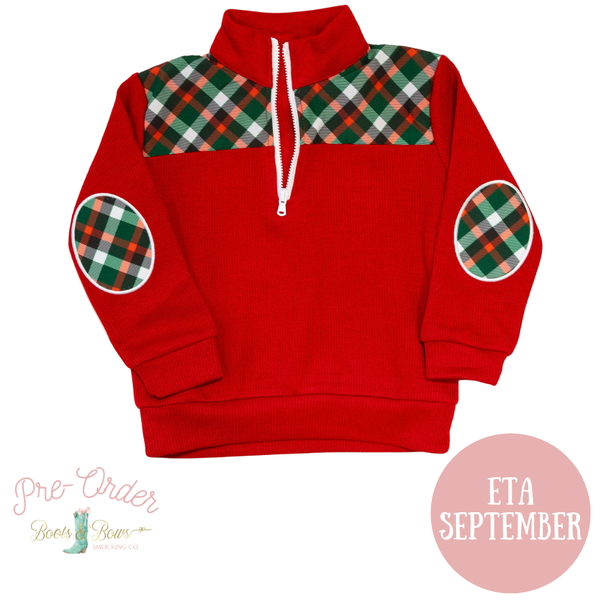 PRE-ORDER: Boys Christmas Plaid Pullover (ETA September)