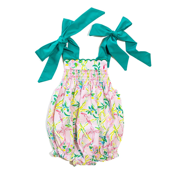 Girls Sweet Summer Smocked Bubble