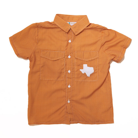 Boys Gameday Fishing Shirt - UNIVERSITY OF TEXAS