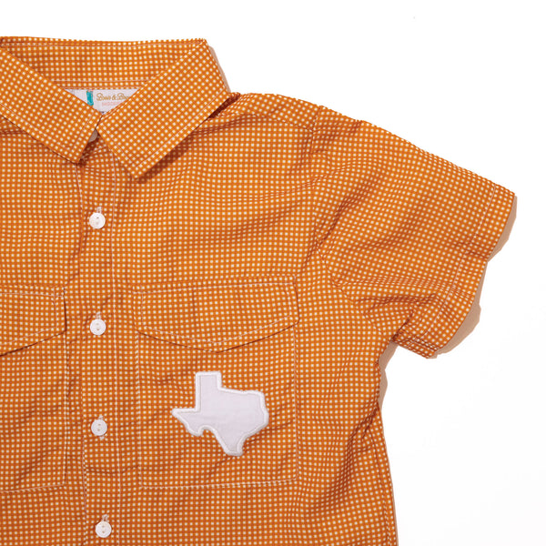 Boys Gameday Fishing Shirt - UNIVERSITY OF TEXAS
