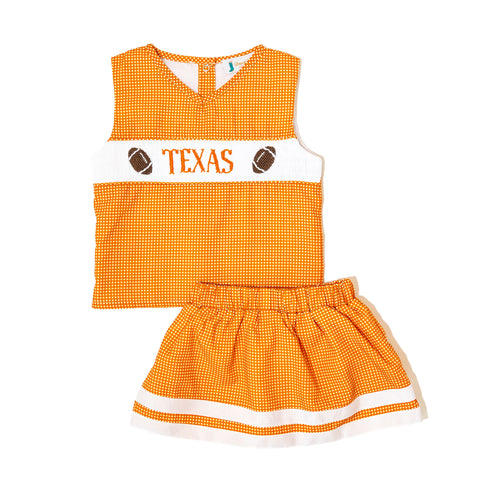 Girls UT Smocked Cheerleader Outfit - Officially Licensed