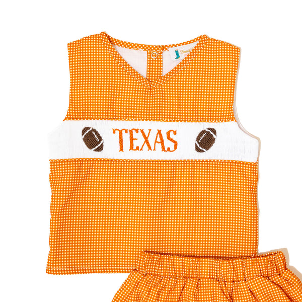 Girls UT Smocked Cheerleader Outfit - Officially Licensed