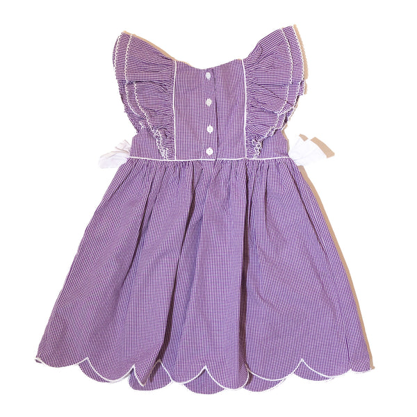 Girls Smocked Gameday Dress - TARLETON TEXANS (Officially Licensed)