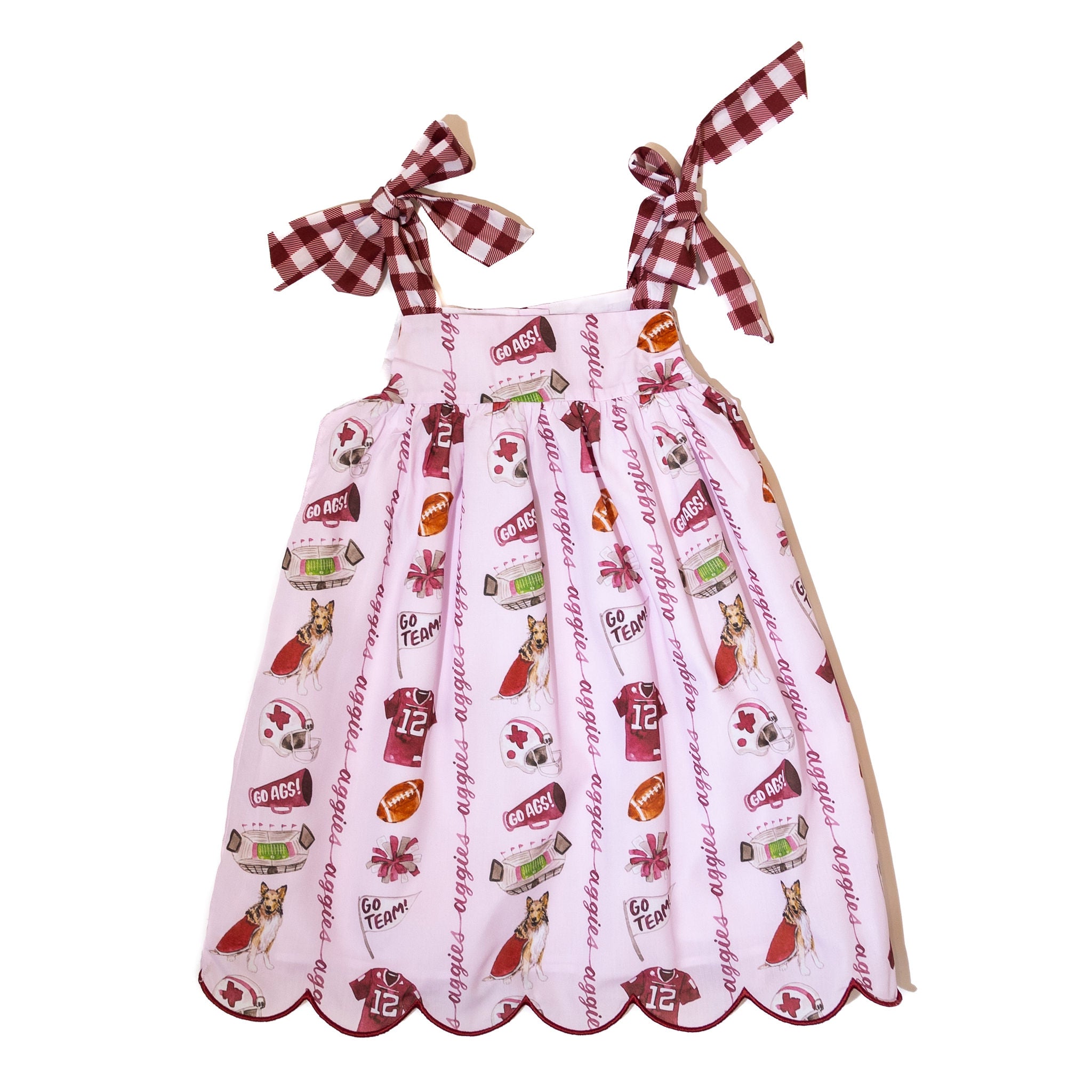 Girls Texas A&M Aggie Spirit Tie Dress (Officially Licensed)