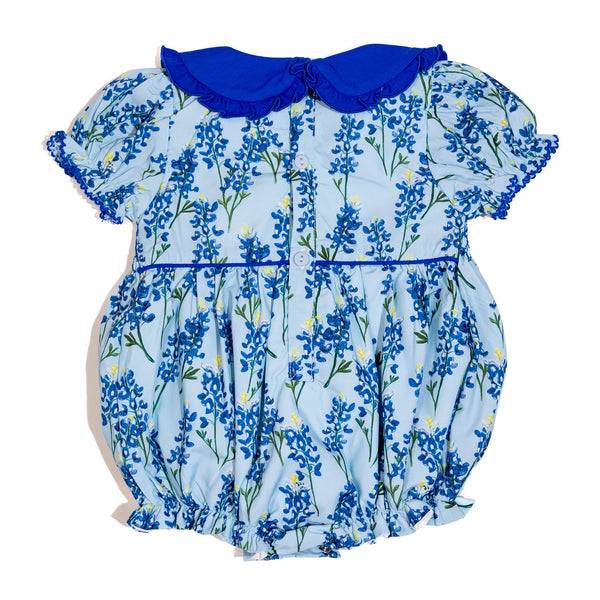 PRE-ORDER: Girls Smocked Bluebonnet Dreams Bubble (ETA January)