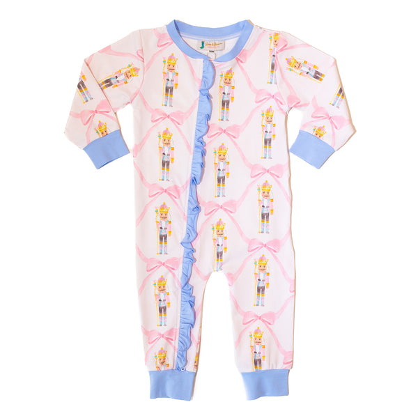 PRE-ORDER: Baby Girl Pink Nutcracker Ruffle Pajamas (ETA OCTOBER)