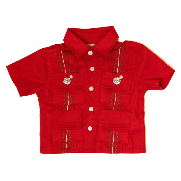 PRE-ORDER: Boys Santa Guayabera (ETA OCTOBER)