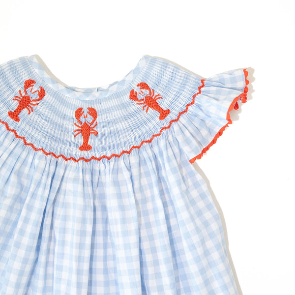 Girls Smocked Crawfish Bubble - 6M
