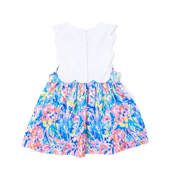 Girls Summer Soiree Scallop Dress -  Size 24M