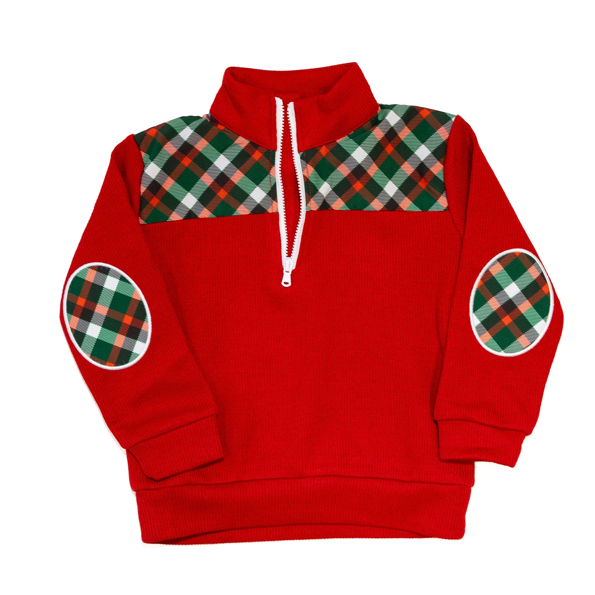 Boys Christmas Plaid Pullover