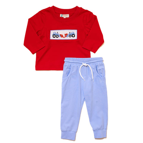 Boys Love Tractor Jogger Set
