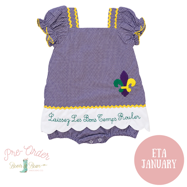 PRE-ORDER: Girls Laissez Les Bon Temps Rouler Bubble (ETA January)