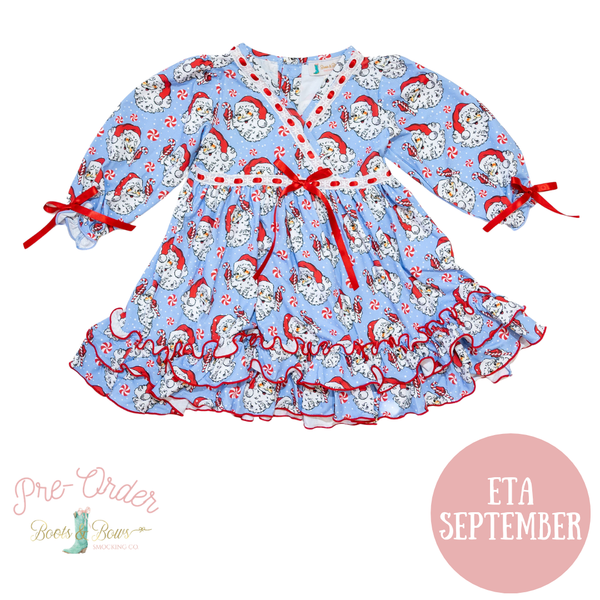 PRE-ORDER: Girls Jolly Santa Nightgown (ETA September)