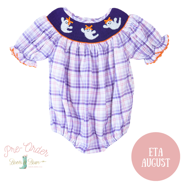 Girls Smocked Ghost Bubble