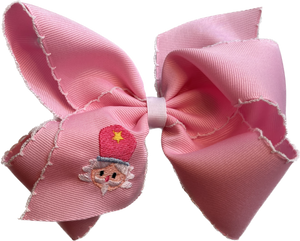 Wee Ones Pink Nutcracker Hair Bow - King Size