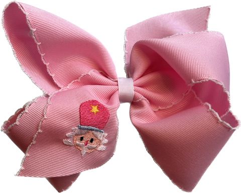 Wee Ones Pink Nutcracker Hair Bow - Medium