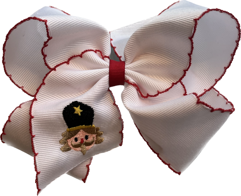 Wee Ones Nutcracker Hair Bow - King Size