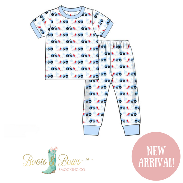 Boys Love Tractor Pajamas