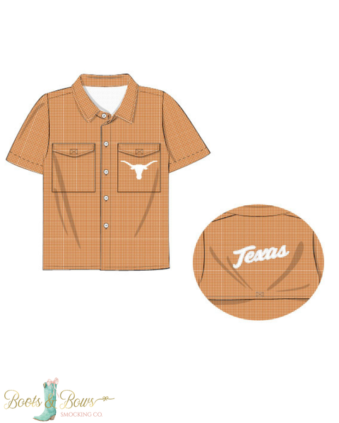 PRE-ORDER: Officially Licensed University of Texas Fishing Shirt (ETA Early August)