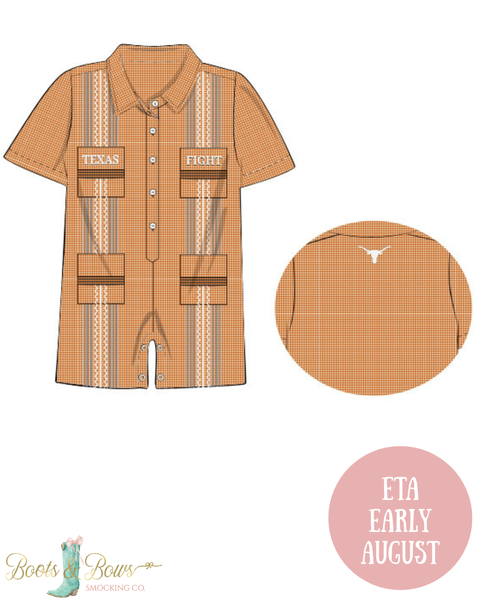 PRE-ORDER: Officially Licensed University of Texas Guayabera Jon Jon (ETA Early August)