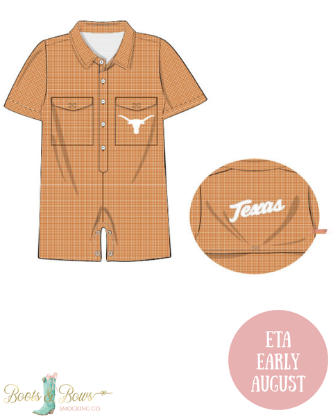 PRE-ORDER: Officially Licensed University of Texas Fishing Shirt Jon Jon (ETA Early August)